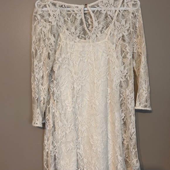 Forever21 White Lace Dress - Picture 2 of 3